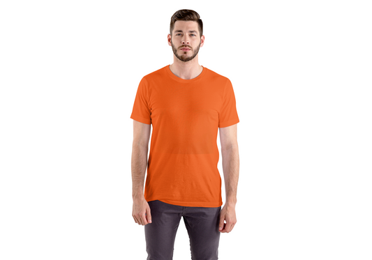 Denzull Men Burnt Orange T-Shirt